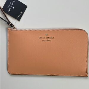 Kate Spade Peach Wristlet Clutch